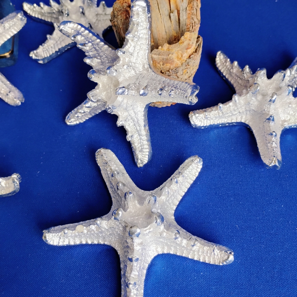 Metal 6 Bundle Starfish Shells Decor